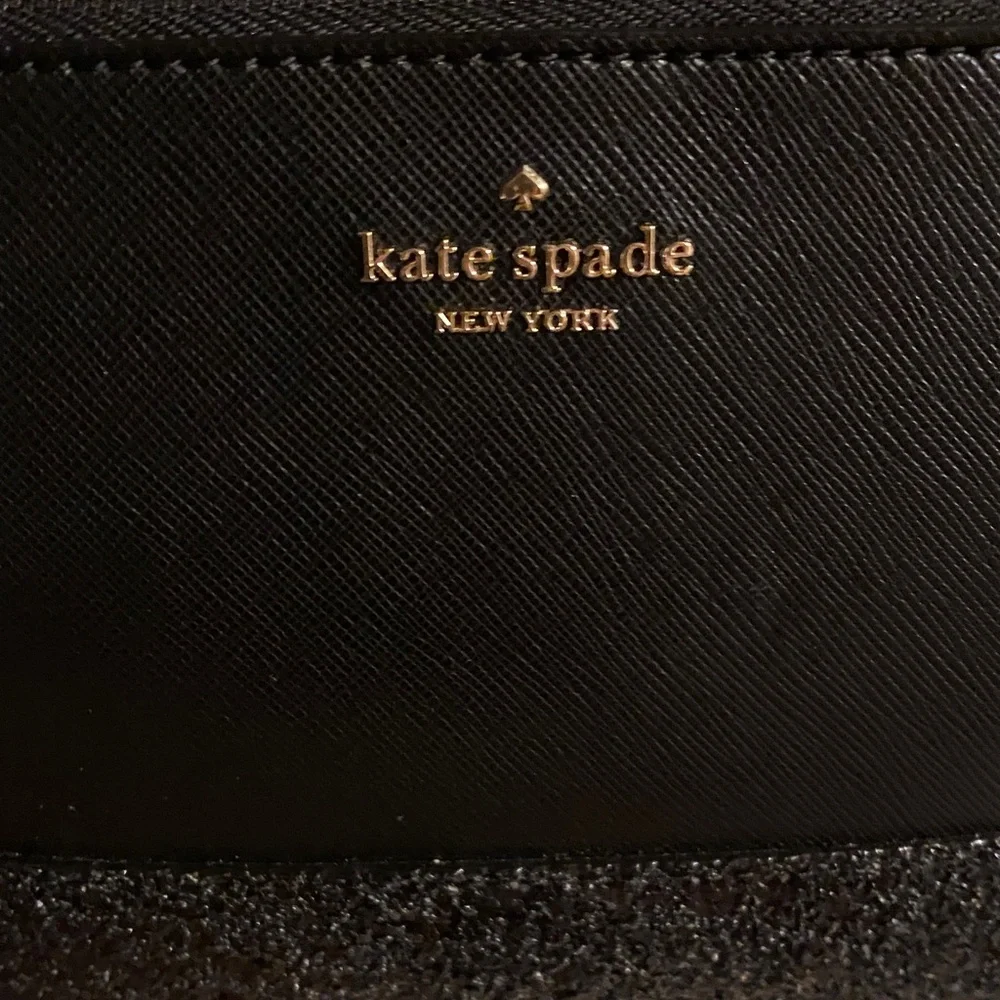 NWOT!! Kate Spade New York Black Flash Glitter Crossbody Bag